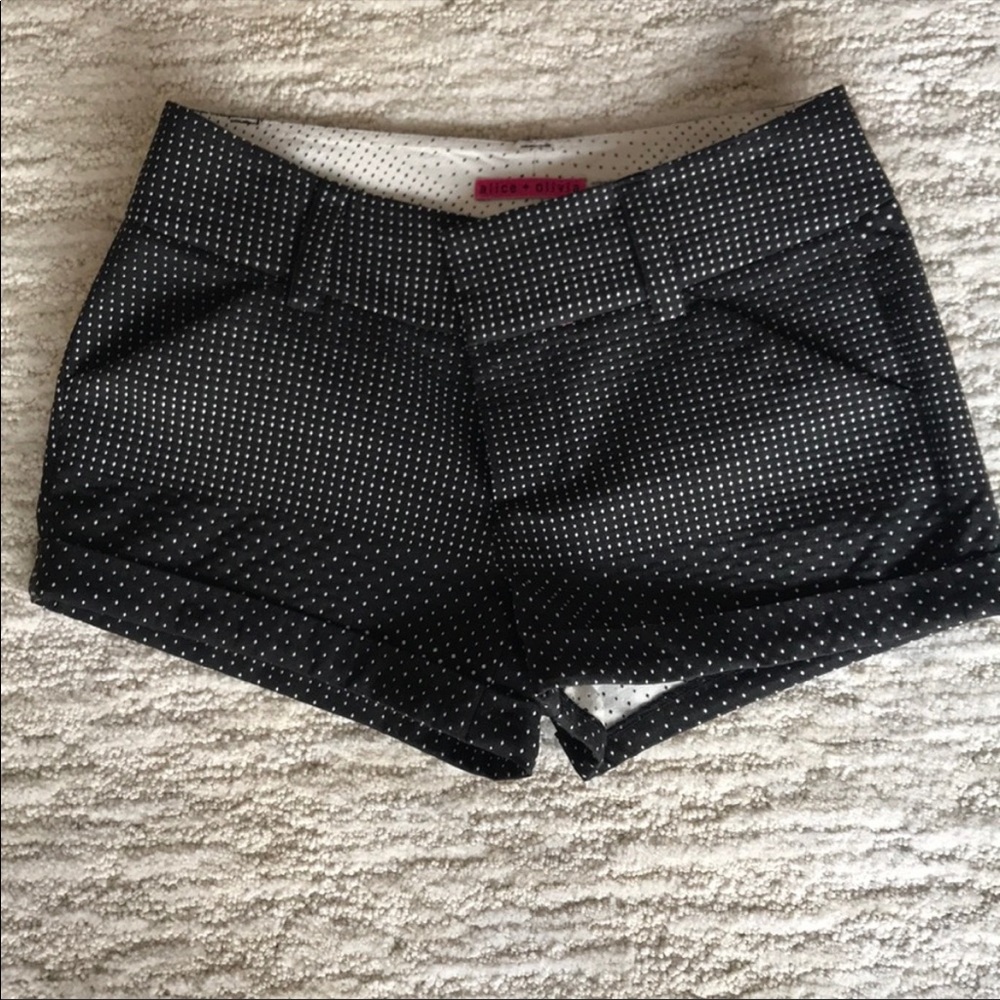 Great Alice & Olivia Cady shorts.